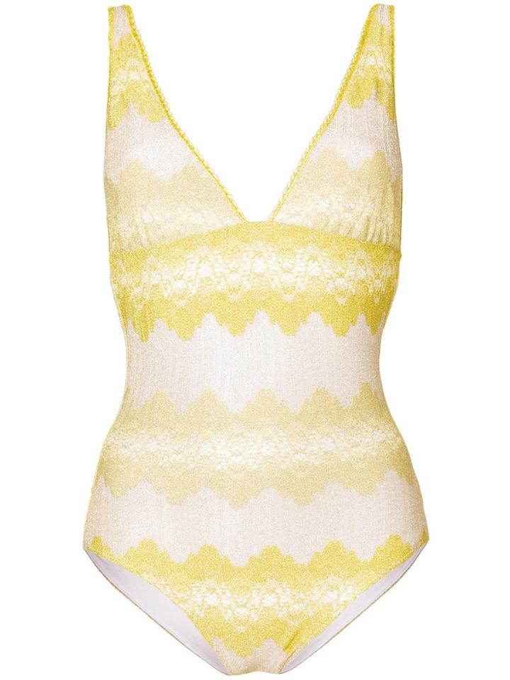 Missoni Mare Striped Swimsuit - Yellow