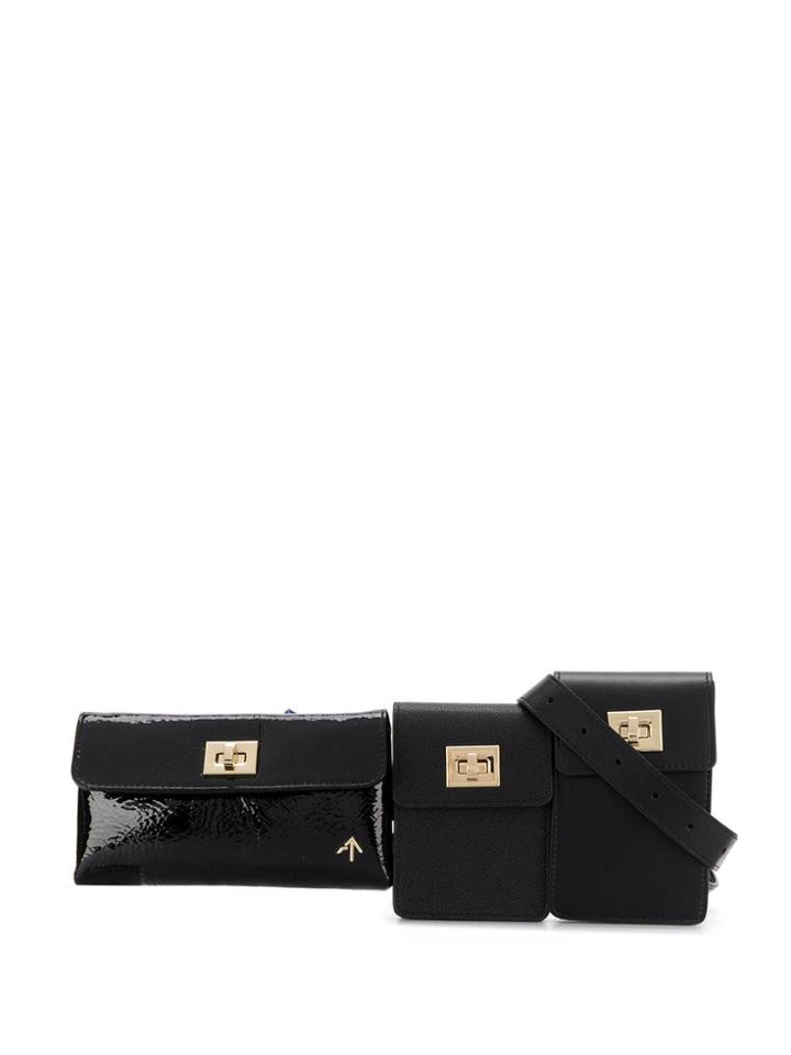 Manu Atelier 3 Mini Belt Bags - Black