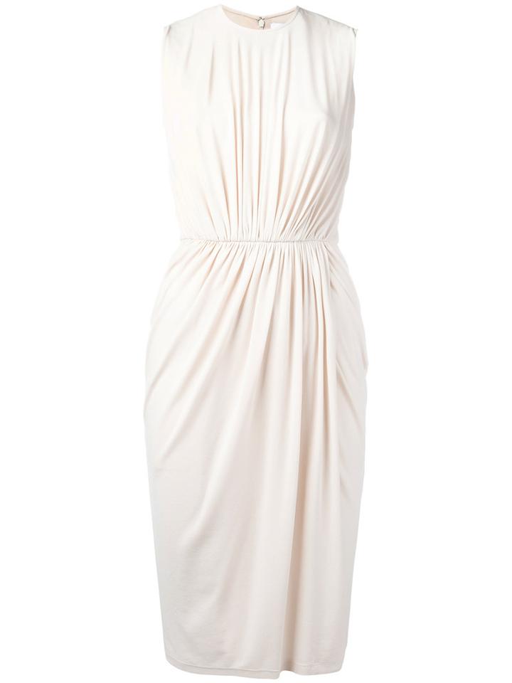Givenchy - Gathered Detail Shift Dress - Women - Polyamide/spandex/elastane/viscose - 36, Pink/purple, Polyamide/spandex/elastane/viscose