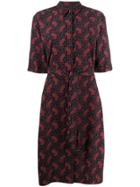 Ymc Paisley Waist-tied Dress - Blue
