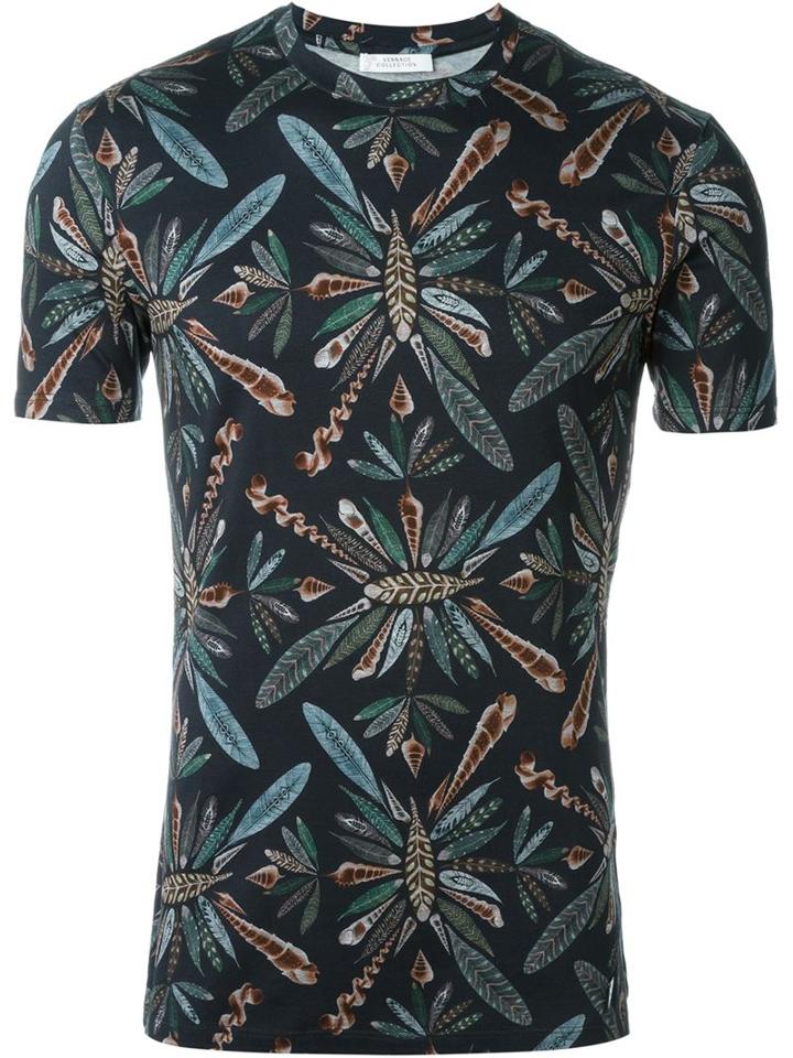 Versace Collection Feather Print T-shirt