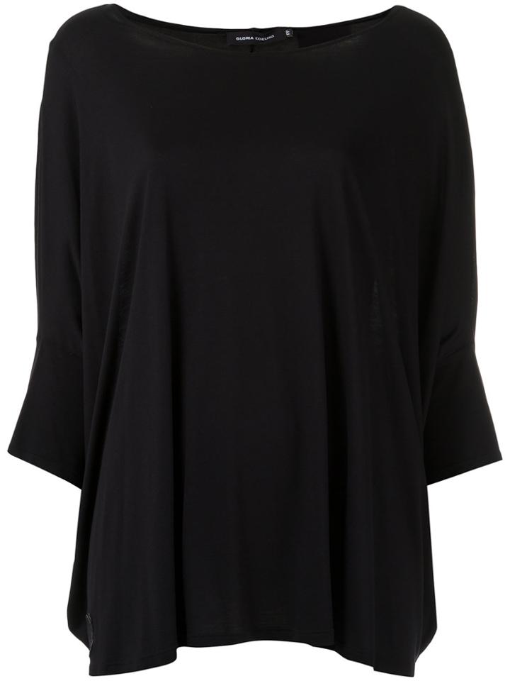 Gloria Coelho Boat Neck Blouse - Black