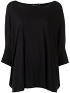 Gloria Coelho Boat Neck Blouse - Black