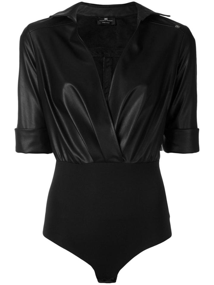 Elisabetta Franchi Fitted Body Suit - Black