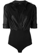 Elisabetta Franchi Fitted Body Suit - Black