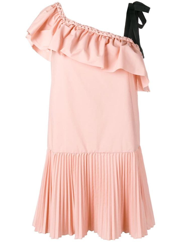 Red Valentino Braided Edge Mini Dress - Pink
