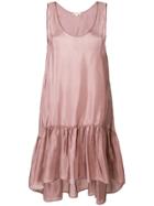 Gold Hawk Asymmetric Lace Dress - Pink & Purple