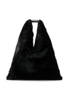 Mm6 Maison Margiela Fur Tote - Black