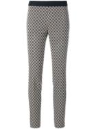 Via Masini 80 Patterned Elasticated Trousers - Multicolour