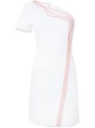 Mugler Embroidered Detail One-shoulder Dress - White
