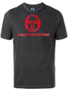 Gosha Rubchinskiy Gosha Rubchinskiy X Sergio Tacchini Logo T-shirt, Men's, Size: Xl, Grey, Cotton
