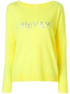 Philo-sofie Hashtag Print Jumper - Yellow & Orange