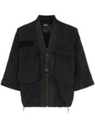 Nemen Pocket Detail Kimono Jacket - Black