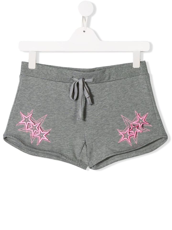 My Brand Kids Teen Star Patch Shorts - Grey