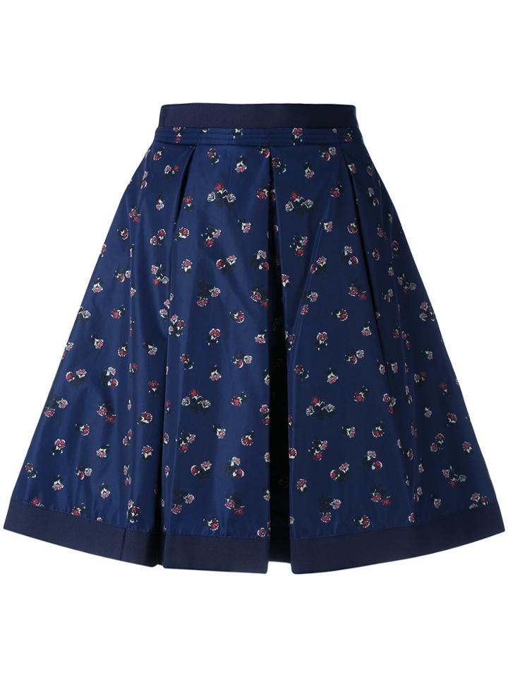 Moncler Flower Print Skirt - Blue