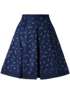 Moncler Flower Print Skirt - Blue