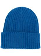 Dell'oglio Ribbed Knit Beanie - Blue