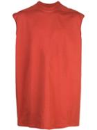 Rick Owens Oversized Sleeveless T-shirt - Red