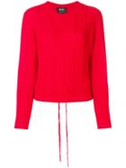 A.p.c. Ribbed Knit Cropped Top - Red