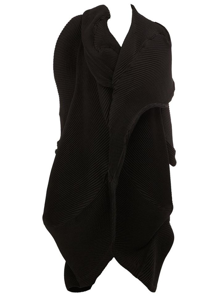 Issey Miyake Pleated Long Coat