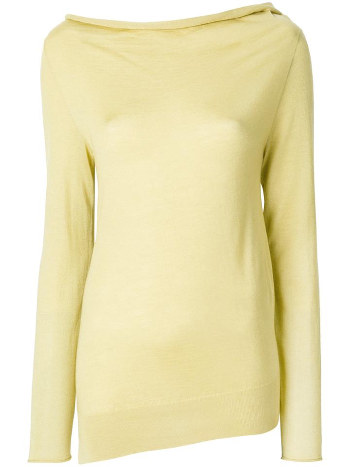 Jil Sander Roll Neck Sweater - Yellow & Orange