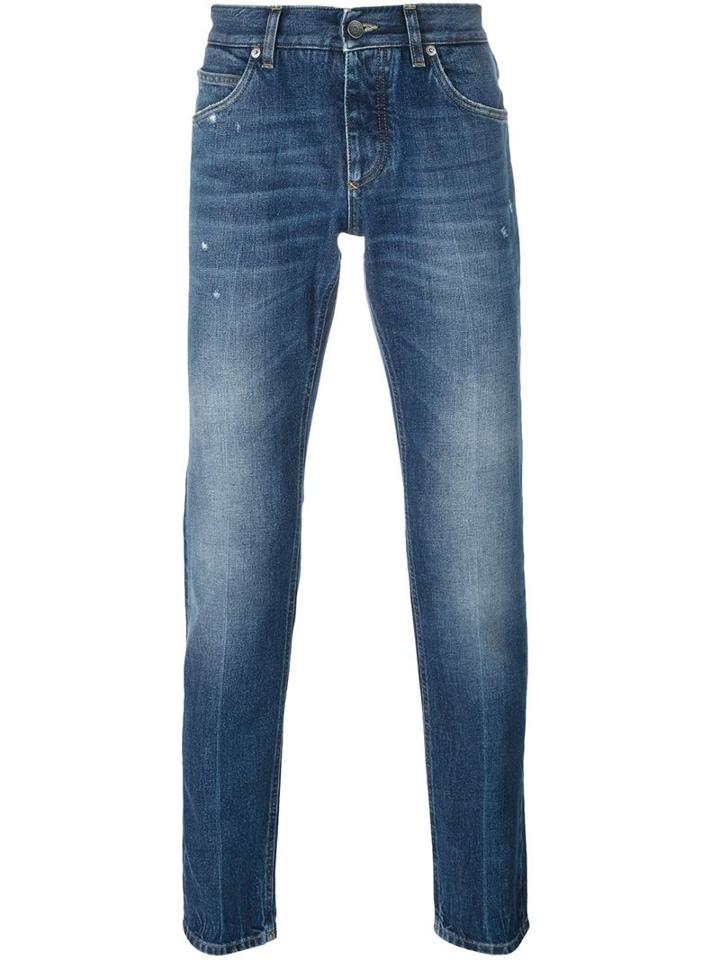 Dolce & Gabbana Tapered Jeans, Men's, Size: 48, Blue, Cotton