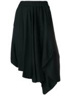 Federica Tosi Asymmetric Mid-length Skirt - Black