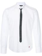 Loveless Tie Print Shirt - White