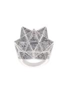John Brevard Tetra Full Pave Diamond Ring