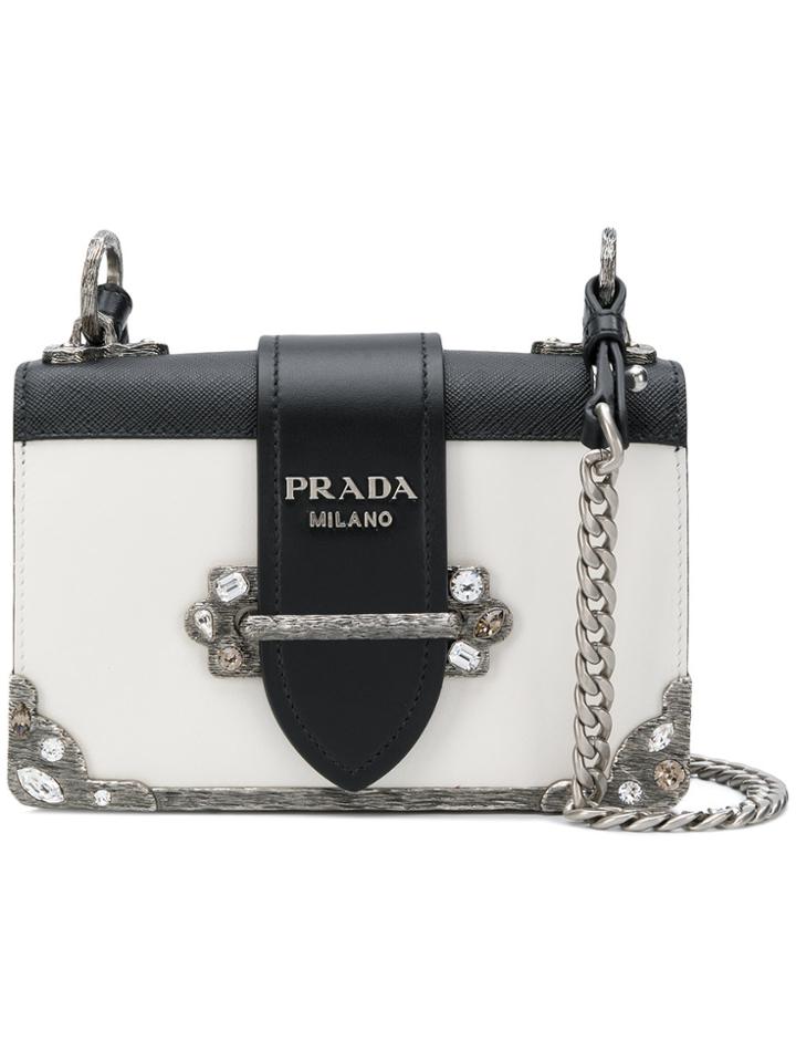 Prada Cahier Mini Bag - White