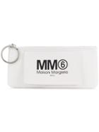 Mm6 Maison Margiela Logo Patch Coin Pouch - White