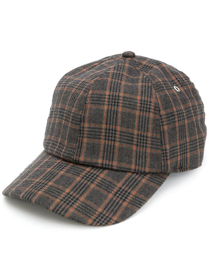 Overhead Plaid Cap - Brown