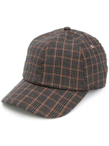 Overhead Plaid Cap - Brown