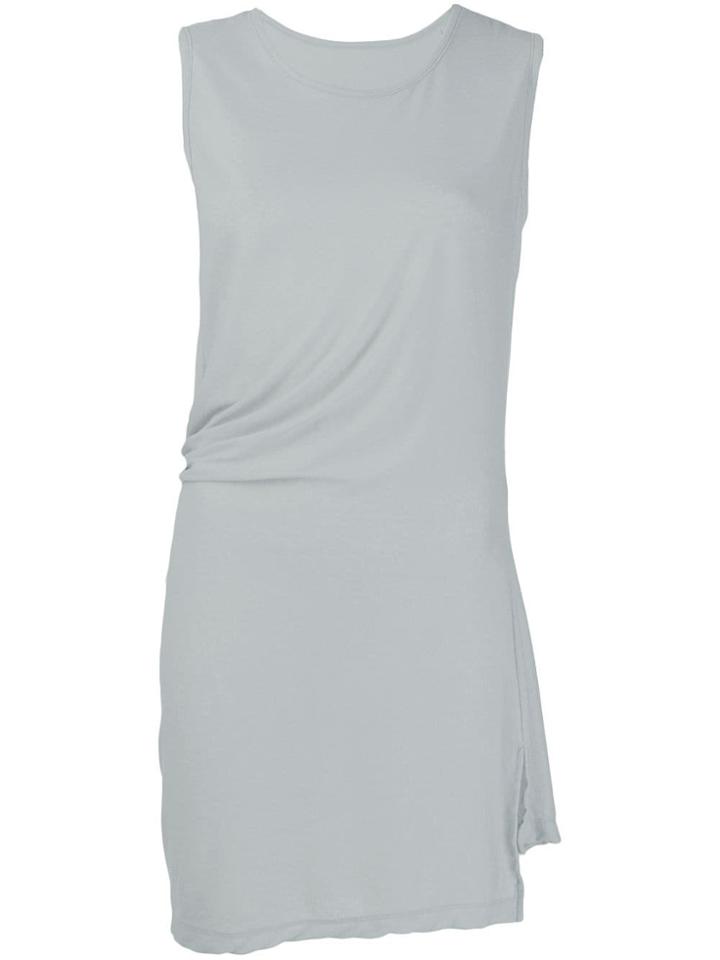 Yohji Yamamoto Gathered Tank Top - Grey