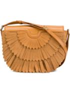 Agnona Flap Fringed Shoulder Bag