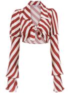 Amir Slama Cropped Blouse - Red