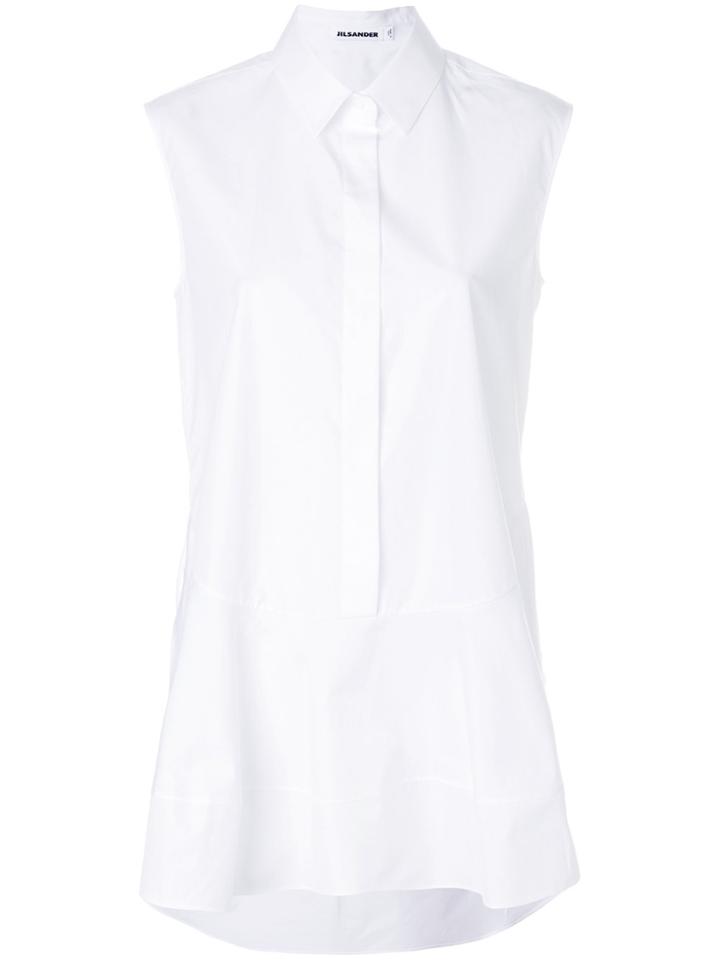 Jil Sander Sleeveless Shirt - White