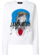 Dsquared2 Damnation Print Sweatshirt - White