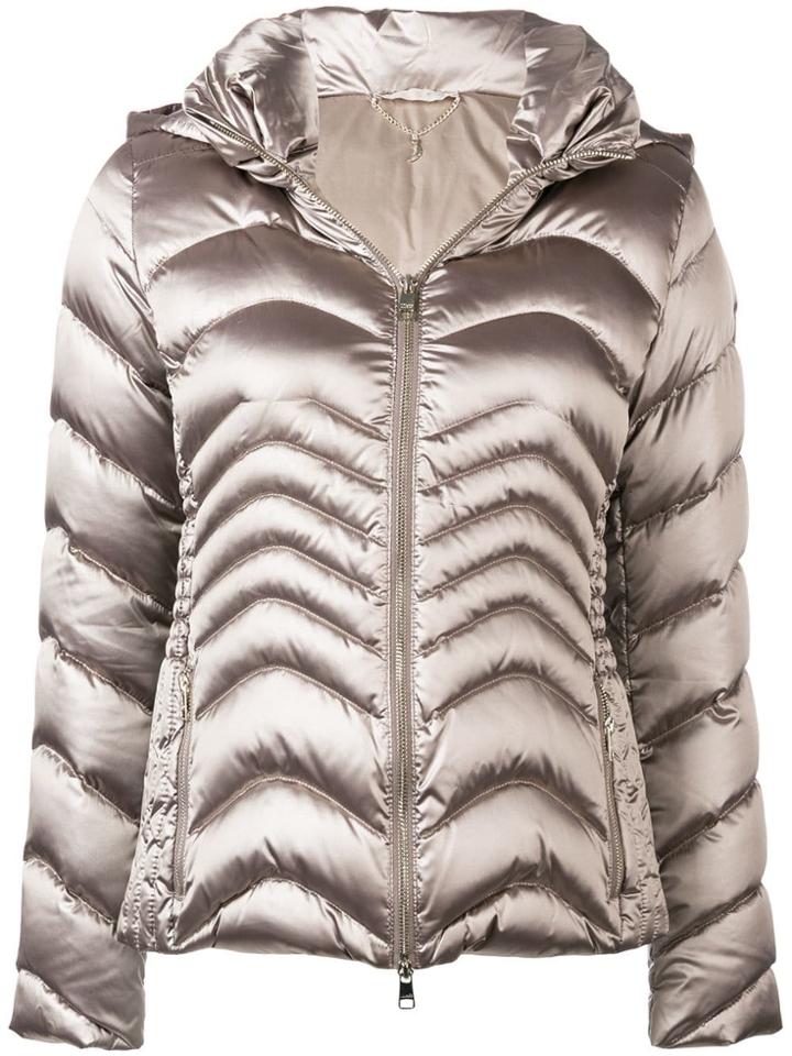 Liu Jo Satin Puffer Jacket - Nude & Neutrals