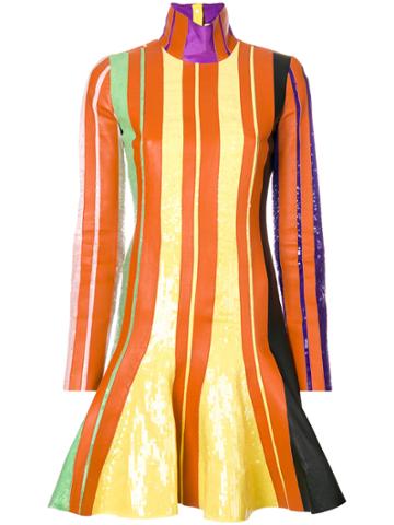 Jw Anderson Sequin Stripe Detail Dress - Multicolour