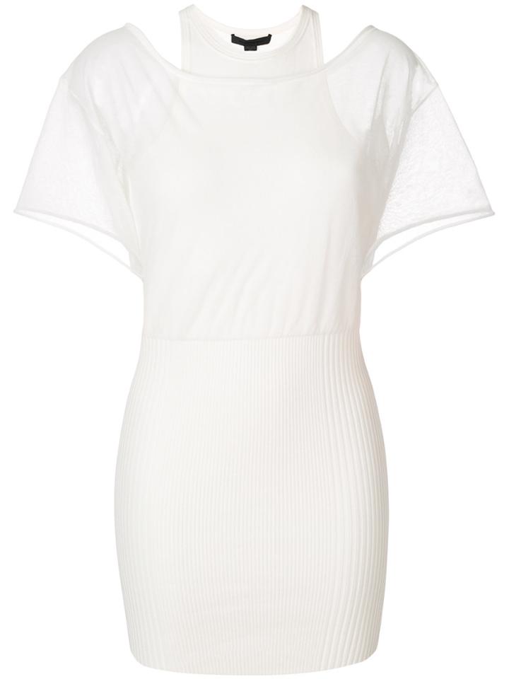 Alexander Wang Layered T-shirt Dress - White