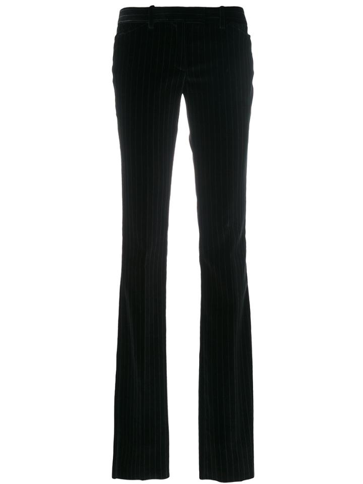 Barbara Bui Pinstripe Flared Trousers - Black