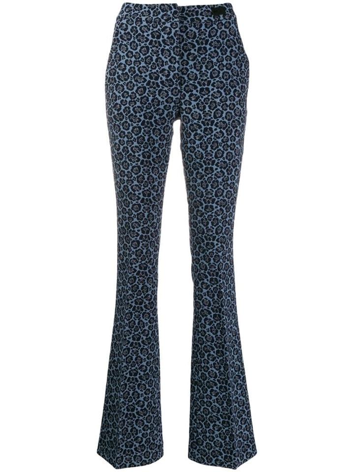 Be Blumarine Flared Trousers - Blue