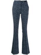 Be Blumarine Flared Trousers - Blue