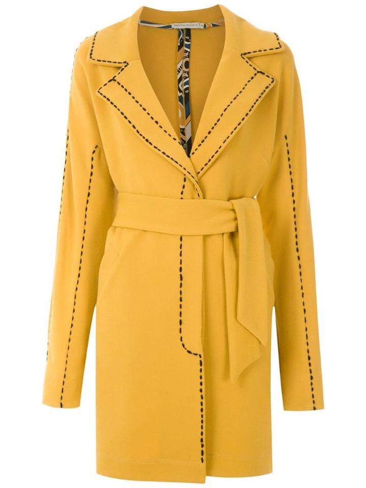Martha Medeiros Max Pespontos Trench Coat - Yellow