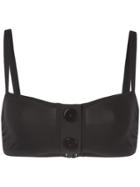 Eres Button Detail Bikini Top - Black