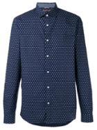 Michael Kors Printed Shirt, Men's, Size: Xxl, Blue, Cotton