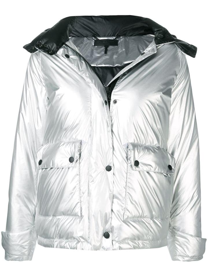 Rag & Bone Metallic Puffer Jacket - Silver