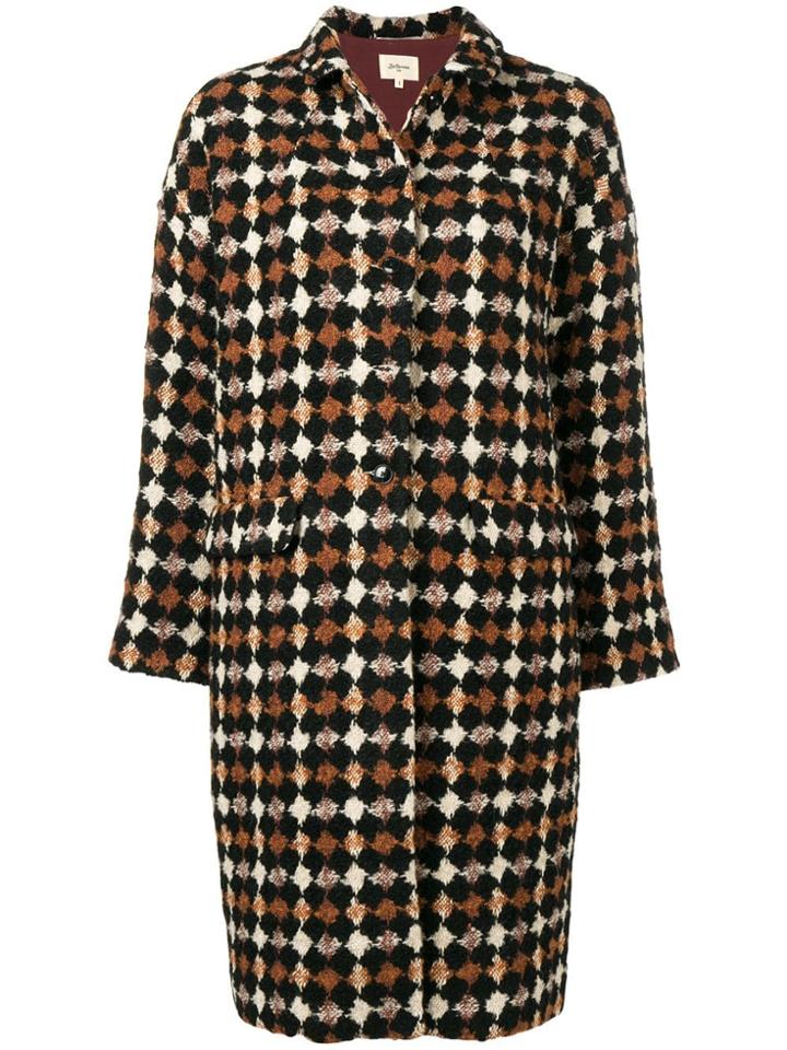 Bellerose Embroidered Single-breasted Coat - Black