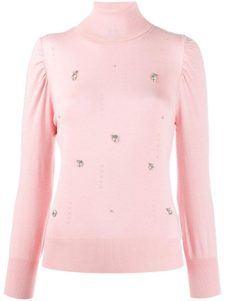 Liu Jo Crystal Embellished Jumper - Pink